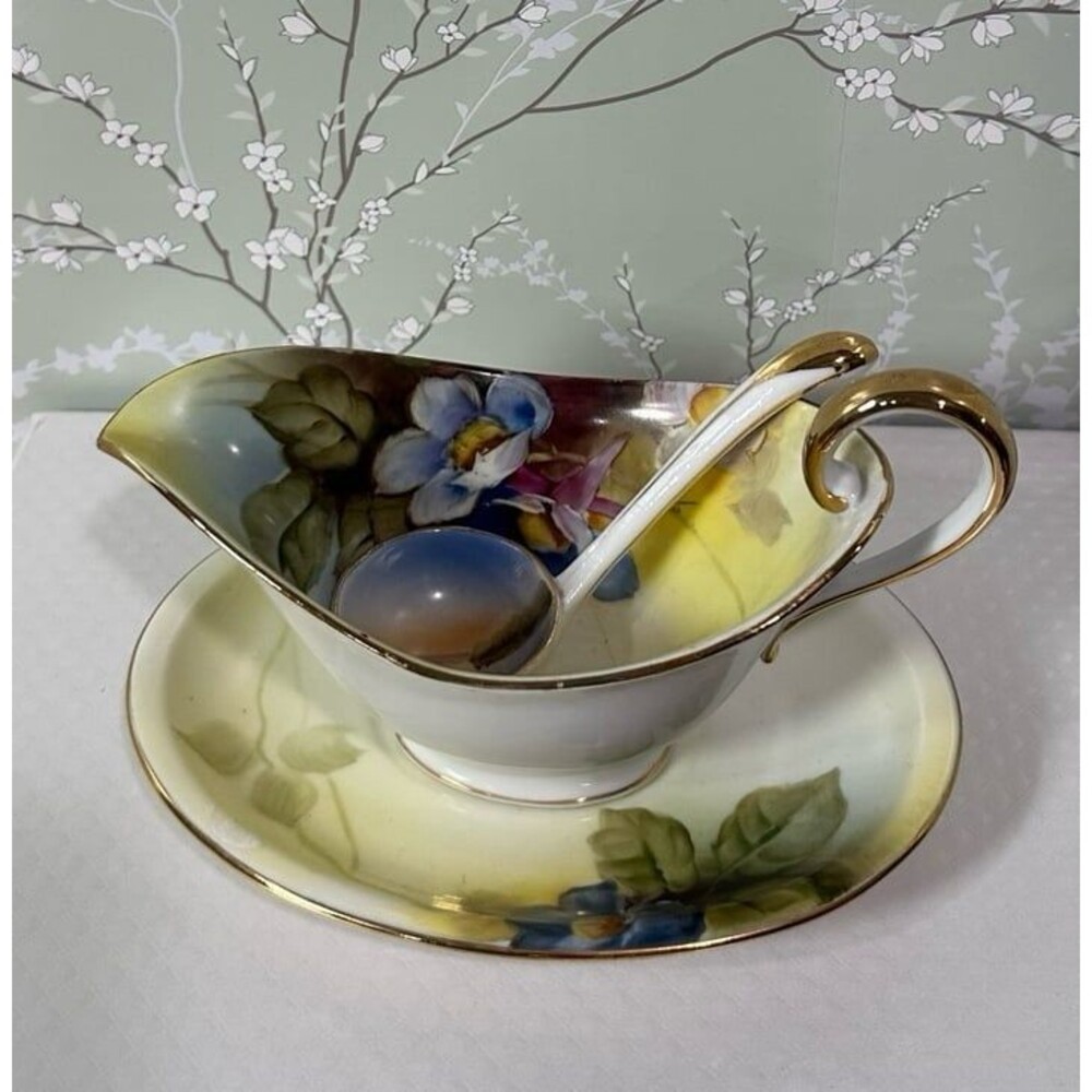 Vintage Noritake Hand-Painted Mayonnaise Boat